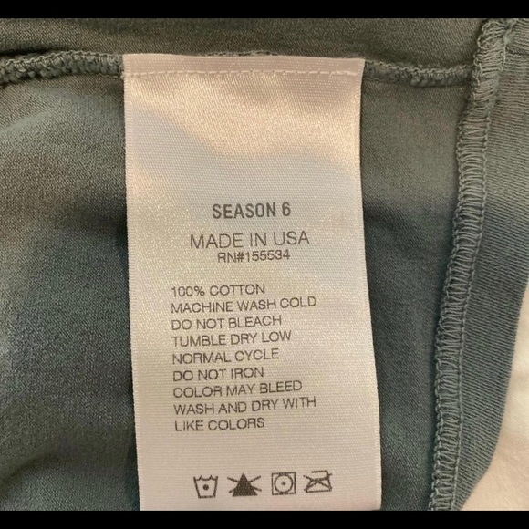 Yeezy season 6 Glacier blue cami crop top tank sleeveless XS - Picture 2 of 3
